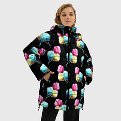Куртка зимняя женская Сладкая вата, цвет: 3D-черный — фото 2
