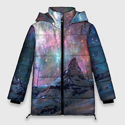 Женская зимняя куртка Снежная вершина и бесконечное космическое простран