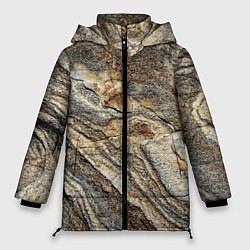 Куртка зимняя женская Камень stone, цвет: 3D-черный
