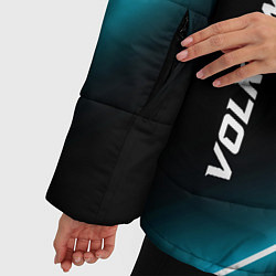 Куртка зимняя женская Volkswagen неоновые лампы, цвет: 3D-черный — фото 2