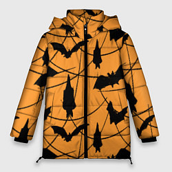 Куртка зимняя женская Только летучие мыши, цвет: 3D-красный
