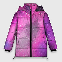 Куртка зимняя женская Розово-сиреневый дым, цвет: 3D-черный
