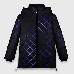 Женская зимняя куртка Неоновые ромбы - текстура