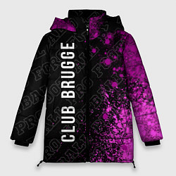Женская зимняя куртка Club Brugge pro football: по-вертикали