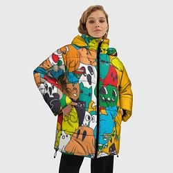 Куртка зимняя женская Дом с приведениями, цвет: 3D-светло-серый — фото 2