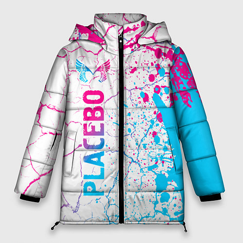 Женская зимняя куртка Placebo neon gradient style: по-вертикали / 3D-Черный – фото 1