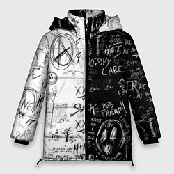 Куртка зимняя женская Dead inside mood ZXC, цвет: 3D-черный