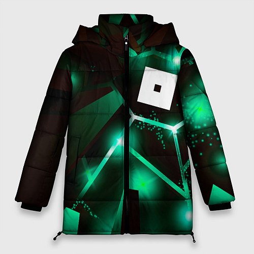 Женская зимняя куртка Roblox разлом плит / 3D-Черный – фото 1