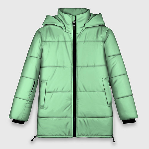 Женская зимняя куртка Мятный радуга / 3D-Черный – фото 1