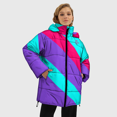 Женская зимняя куртка Аля восьмидесятые FIRM / 3D-Черный – фото 3