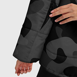 Куртка зимняя женская Черный ночной камуфляж, цвет: 3D-черный — фото 2
