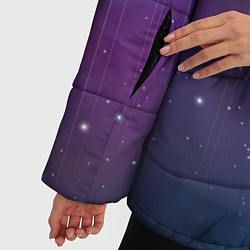 Куртка зимняя женская Космический дождь, цвет: 3D-светло-серый — фото 2