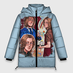 Куртка зимняя женская Замыслы Ксавье как смысл жизни, цвет: 3D-черный