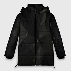 Куртка зимняя женская Эффект мятой бумаги, цвет: 3D-светло-серый