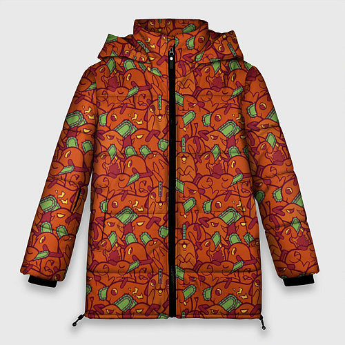 Женская зимняя куртка Почита узор / 3D-Черный – фото 1