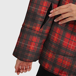 Куртка зимняя женская Шотландский Тартан, цвет: 3D-светло-серый — фото 2