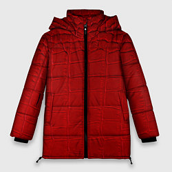 Куртка зимняя женская Crocodile skin - texture - fashion, цвет: 3D-светло-серый