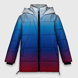Куртка зимняя женская Триколор Росии - градиент, цвет: 3D-черный