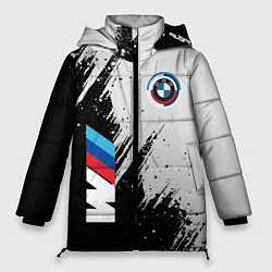 Куртка зимняя женская BMW - м комплектация, цвет: 3D-светло-серый