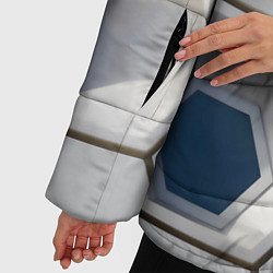Куртка зимняя женская Кубический мир, цвет: 3D-светло-серый — фото 2