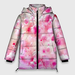 Женская зимняя куртка Розовое множество красок и пузырей