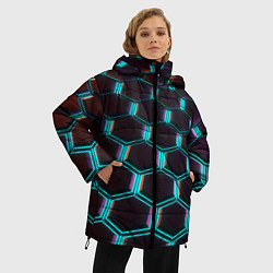 Куртка зимняя женская Неоновая сталь бронированная, цвет: 3D-светло-серый — фото 2