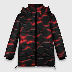Женская зимняя куртка Красный неон и плиты