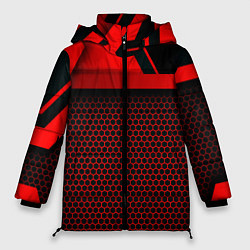 Куртка зимняя женская Стиль cyberpunk из игры, цвет: 3D-красный