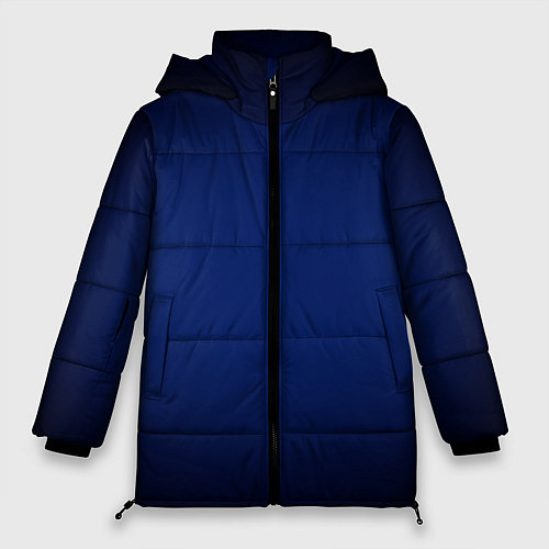 Женская зимняя куртка Сапфировый градиент / 3D-Черный – фото 1