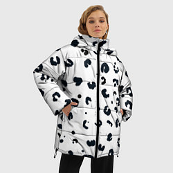 Куртка зимняя женская Снежный барсик, цвет: 3D-красный — фото 2