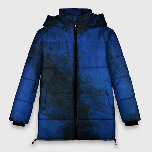 Женская зимняя куртка Синий дым / 3D-Черный – фото 1