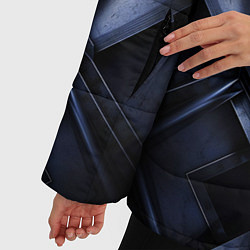 Куртка зимняя женская Металлический калейдоскоп, цвет: 3D-черный — фото 2