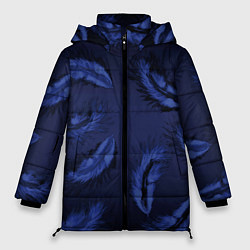 Куртка зимняя женская Пёрышки, цвет: 3D-черный