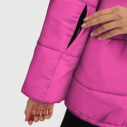 Куртка зимняя женская Кислотный розовый, цвет: 3D-черный — фото 2