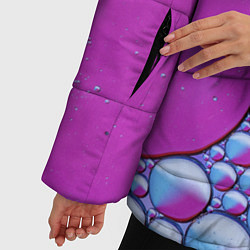 Куртка зимняя женская Масляные пузыри, цвет: 3D-черный — фото 2