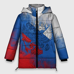 Куртка зимняя женская Триколор градиент, цвет: 3D-светло-серый
