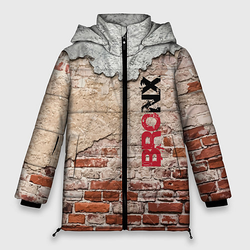 Женская зимняя куртка Старая кирпичная стена - Бронкс / 3D-Черный – фото 1