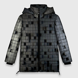Куртка зимняя женская Digital pixel black, цвет: 3D-красный
