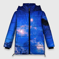 Куртка зимняя женская Бескрайний космос, цвет: 3D-красный