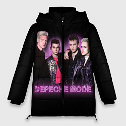 Куртка зимняя женская 80s Depeche Mode neon, цвет: 3D-красный