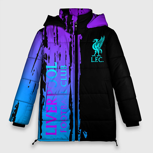 Женская зимняя куртка Liverpool FC sport / 3D-Черный – фото 1