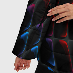 Куртка зимняя женская Neon colors drops of liquid, цвет: 3D-красный — фото 2