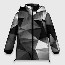 Женская зимняя куртка Geometry grey ship