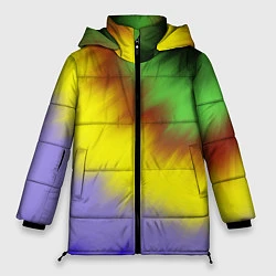 Куртка зимняя женская Яркий Тай-Дай, цвет: 3D-черный