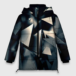 Куртка зимняя женская Dark abstraction, цвет: 3D-светло-серый