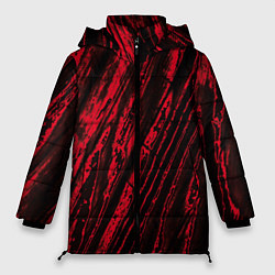 Женская зимняя куртка Красные полосы