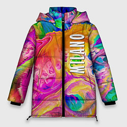 Куртка зимняя женская Abstract colorful composition - Milano, цвет: 3D-черный
