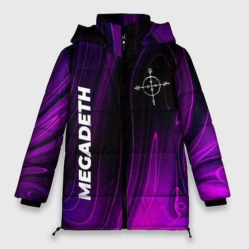 Женская зимняя куртка Megadeth violet plasma / 3D-Черный – фото 1