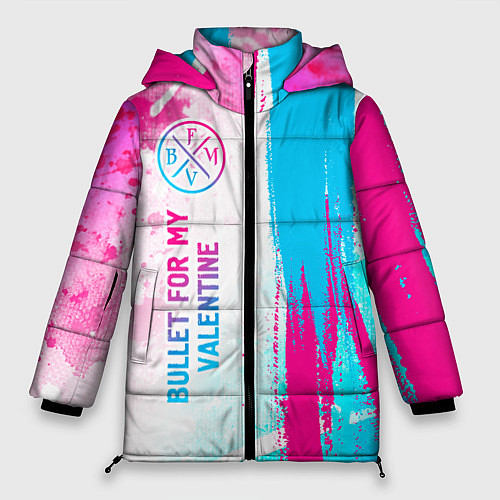 Женская зимняя куртка Bullet For My Valentine neon gradient style: по-ве / 3D-Черный – фото 1