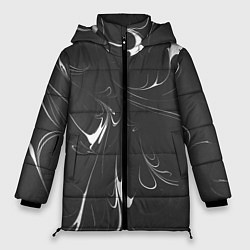 Женская зимняя куртка Черно-белый узор